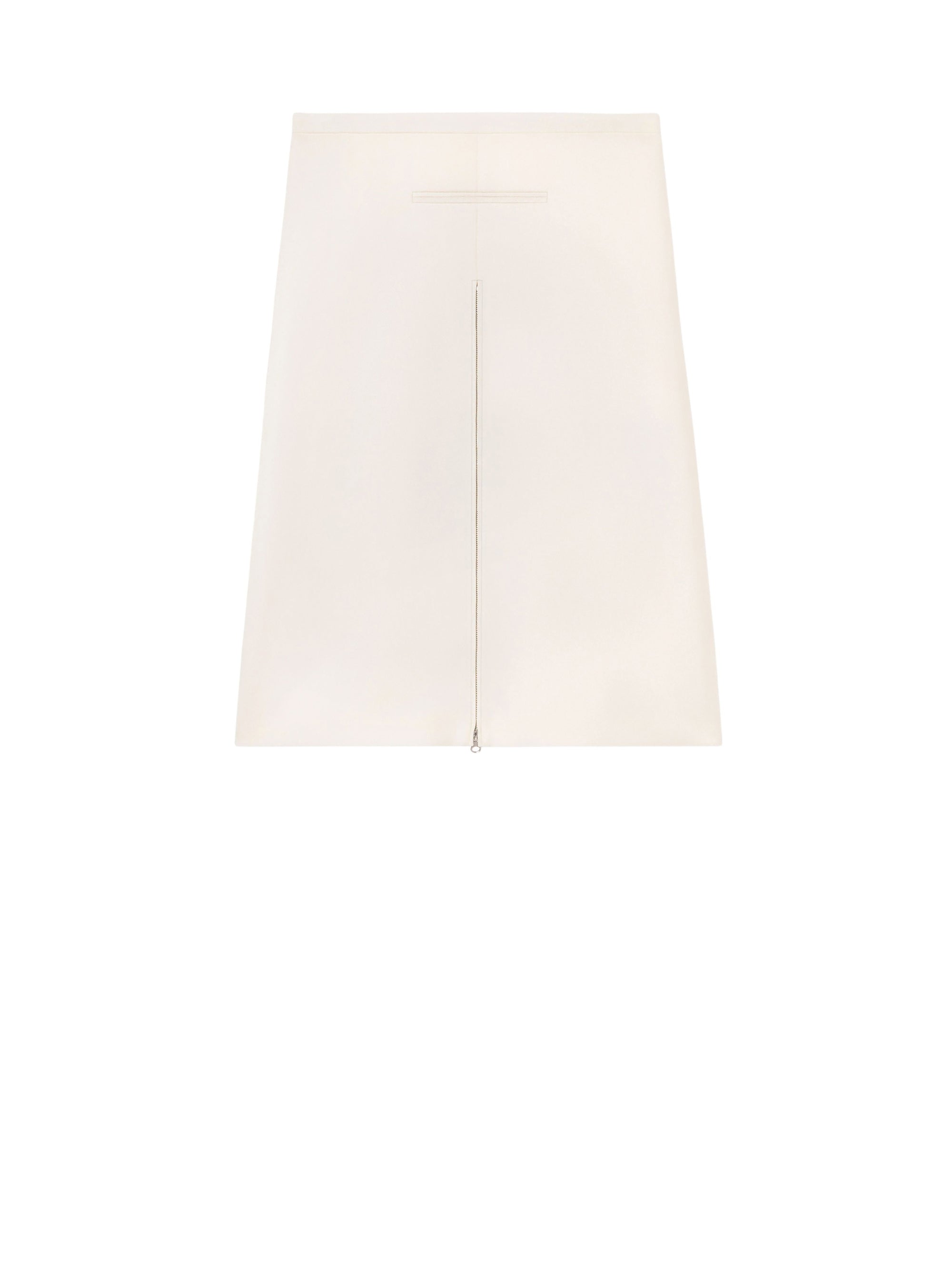 PREMIUM 6pcs NEW / JUPE MIDI TAILLEUR EN TWILL - Natural