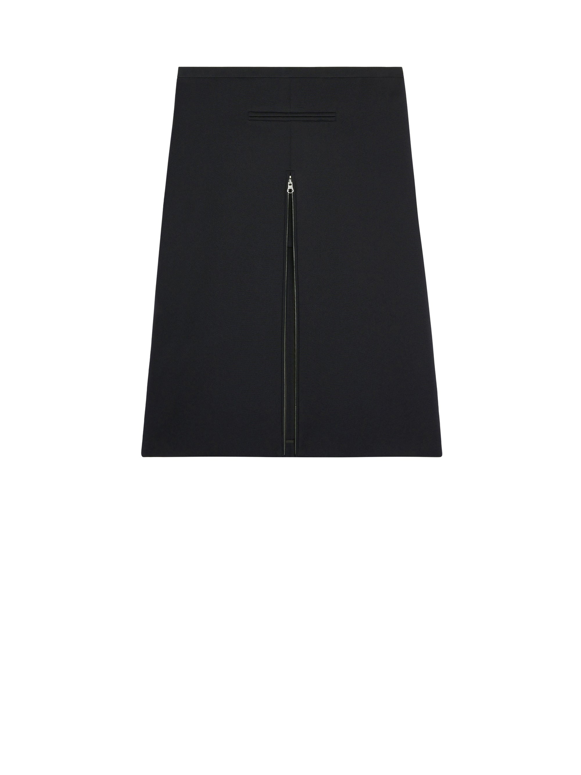 PREMIUM 42pcs NEW / JUPE MIDI TAILLEUR EN TWILL - Black