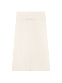Heritage tailored midi skirt in crepe - Natural