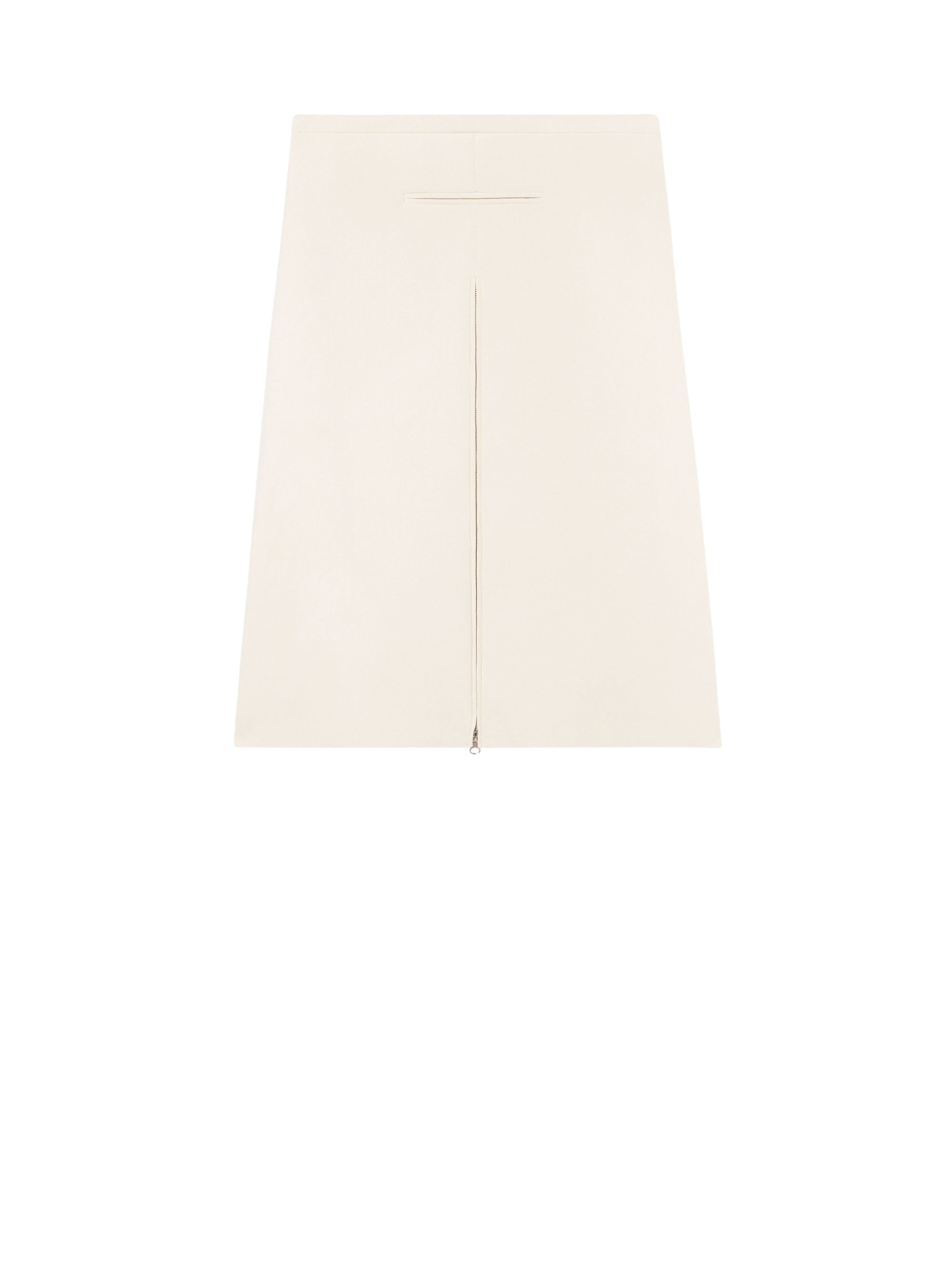 PREMIUM 21pcs NEW / JUPE MIDI TAILLEUR HÉRITAGE EN CRÊPE - Natural