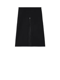 PREMIUM 30pcs NEW / JUPE MIDI TAILLEUR HÉRITAGE EN CRÊPE - Black