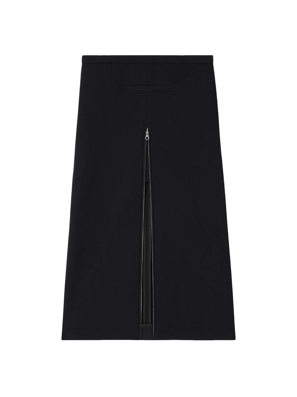 Jupe midi tailleur Héritage en crêpe - Black