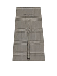JUPE MIDI TAILLEUR ZIPPÉE PRINCE DE GALLES