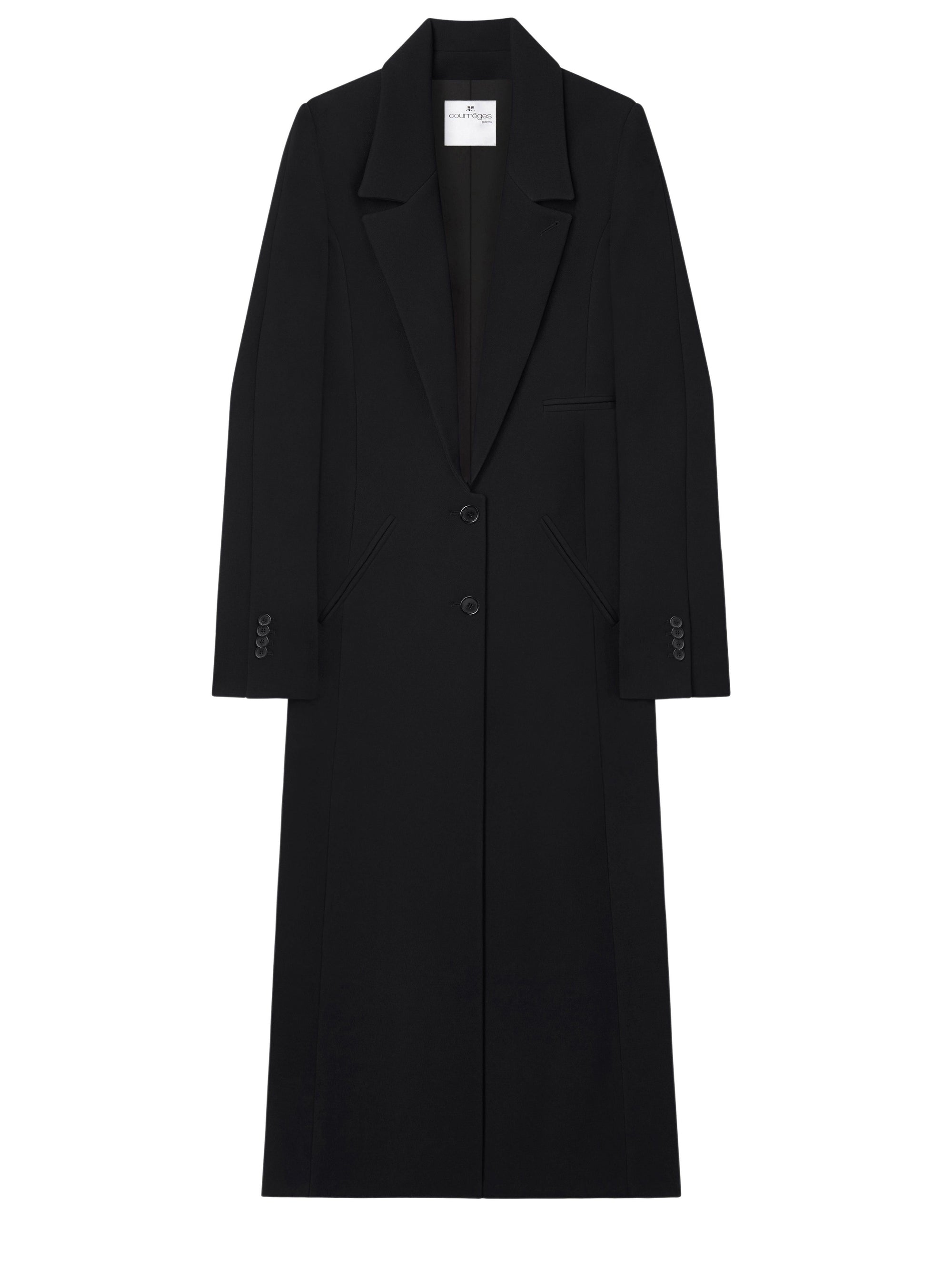 PREMIUM 9pcs NEW / MANTEAU LONG HÉRITAGE HYPERBOLE EN CRÊPE