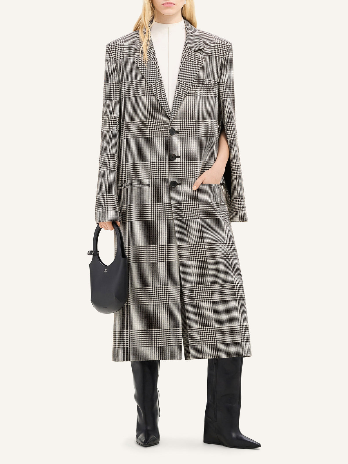 MANTEAU LONG PRINCE DE GALLES