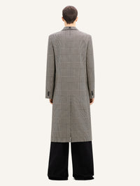 PREMIUM 8pcs NEW / MANTEAU LONG PRINCE DE GALLES - Sand & Mud Brown