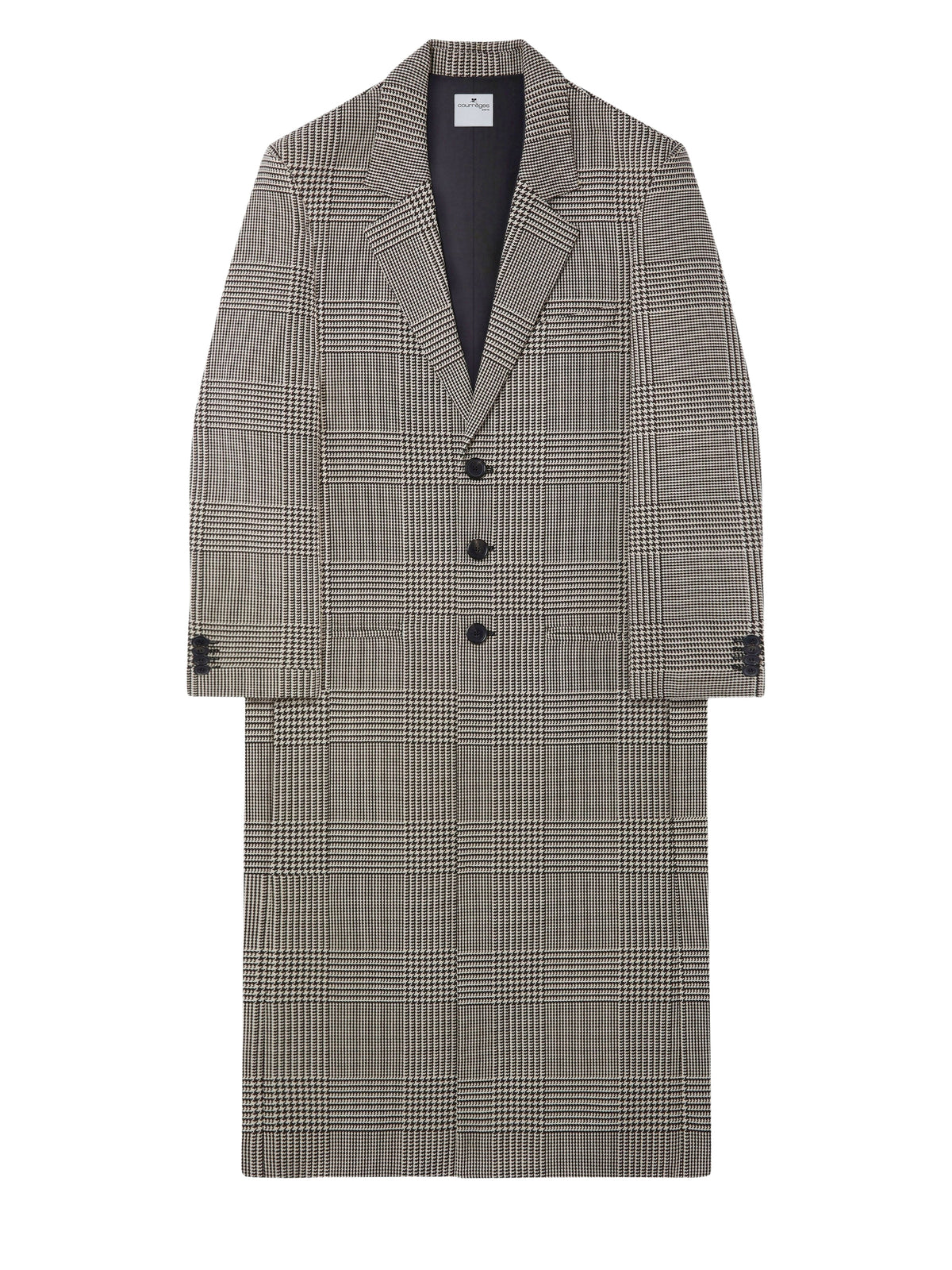 PRIX MARQUE : 390 / MANTEAU LONG PRINCE DE GALLES