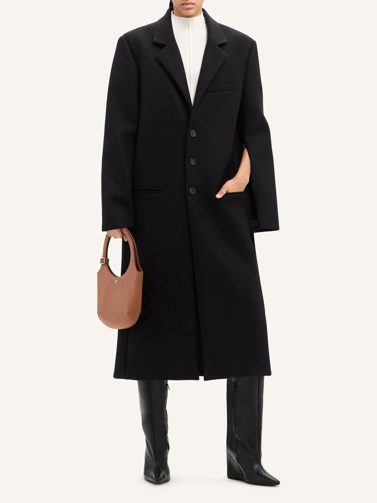 MANTEAU LONG TAILLEUR EN LAINE
