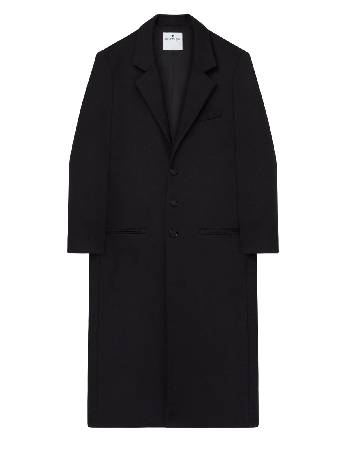 PRIX MARQUE : 390 / MANTEAU LONG TAILLEUR EN LAINE