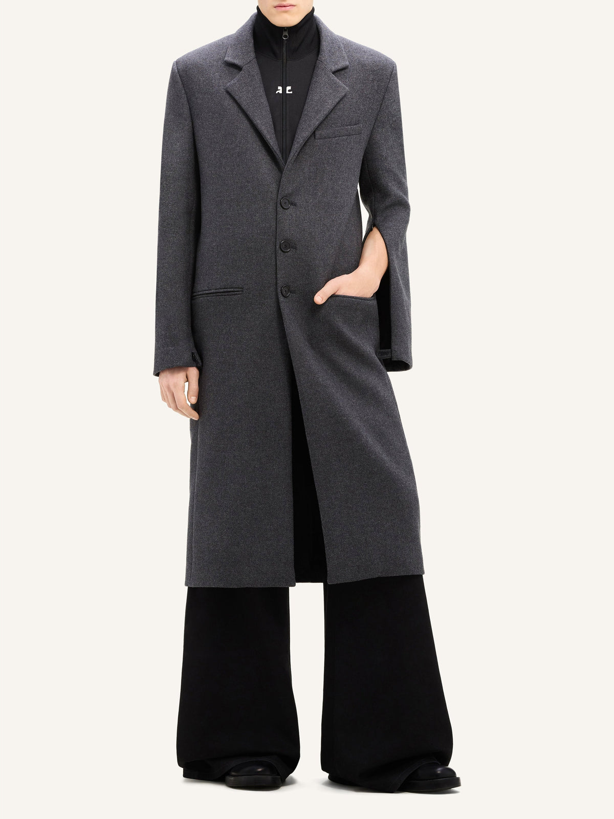 MANTEAU LONG TAILLEUR EN LAINE