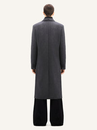 PREMIUM 11pcs NEW / MANTEAU LONG TAILLEUR EN LAINE - Gris Chine