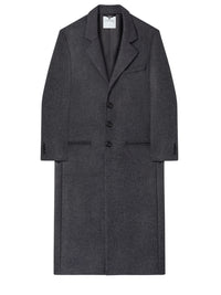 PREMIUM 11pcs NEW / MANTEAU LONG TAILLEUR EN LAINE - Gris Chine