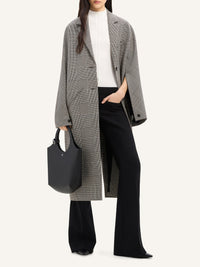 MANTEAU LONG COCOON PRINCE DE GALLES
