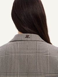 MANTEAU LONG COCOON PRINCE DE GALLES