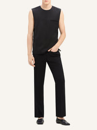 PREMIUM 10pcs NEW / PANTALON HÉRITAGE RÉTRO EN TWILL - Black