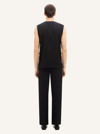 PREMIUM 10pcs NEW / PANTALON HÉRITAGE RÉTRO EN TWILL - Black