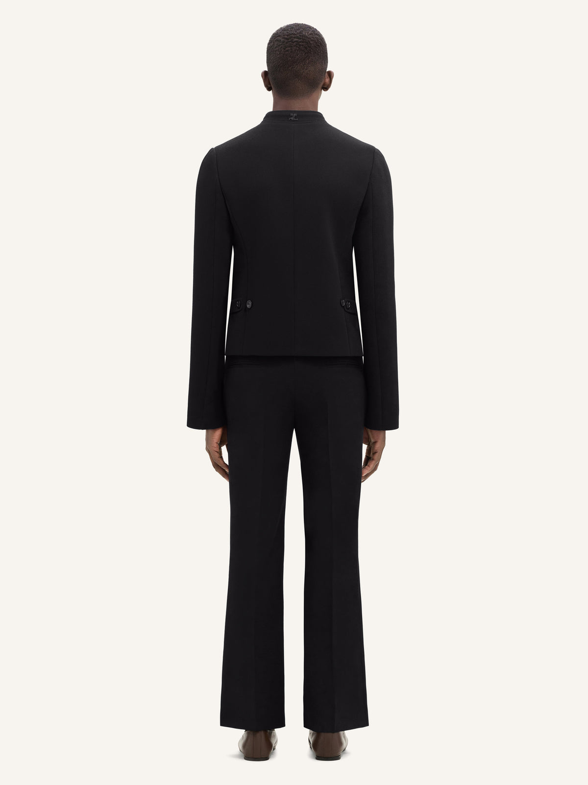 PANTALON TAILLEUR POCHE FRONTALE EN LAINE