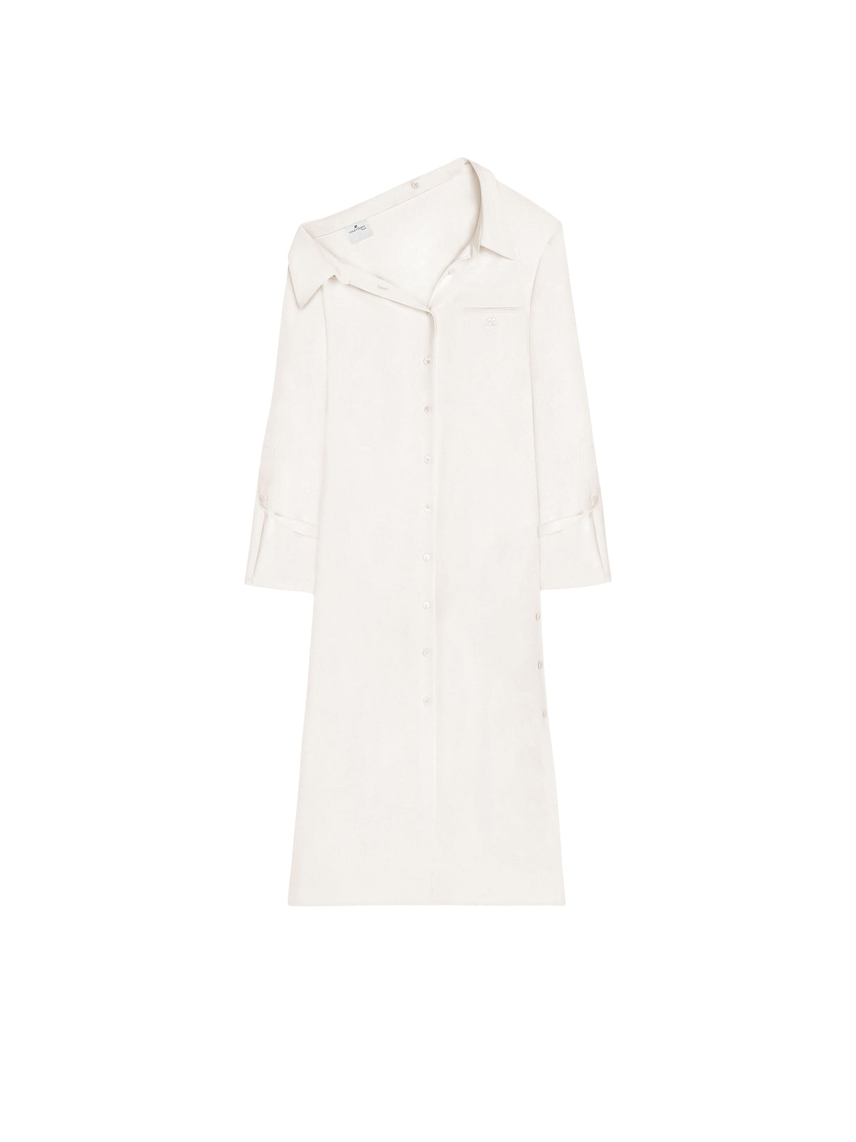 PRIX MARQUE : 250 / ROBE CHEMISE MODULAR EN CRÊPE