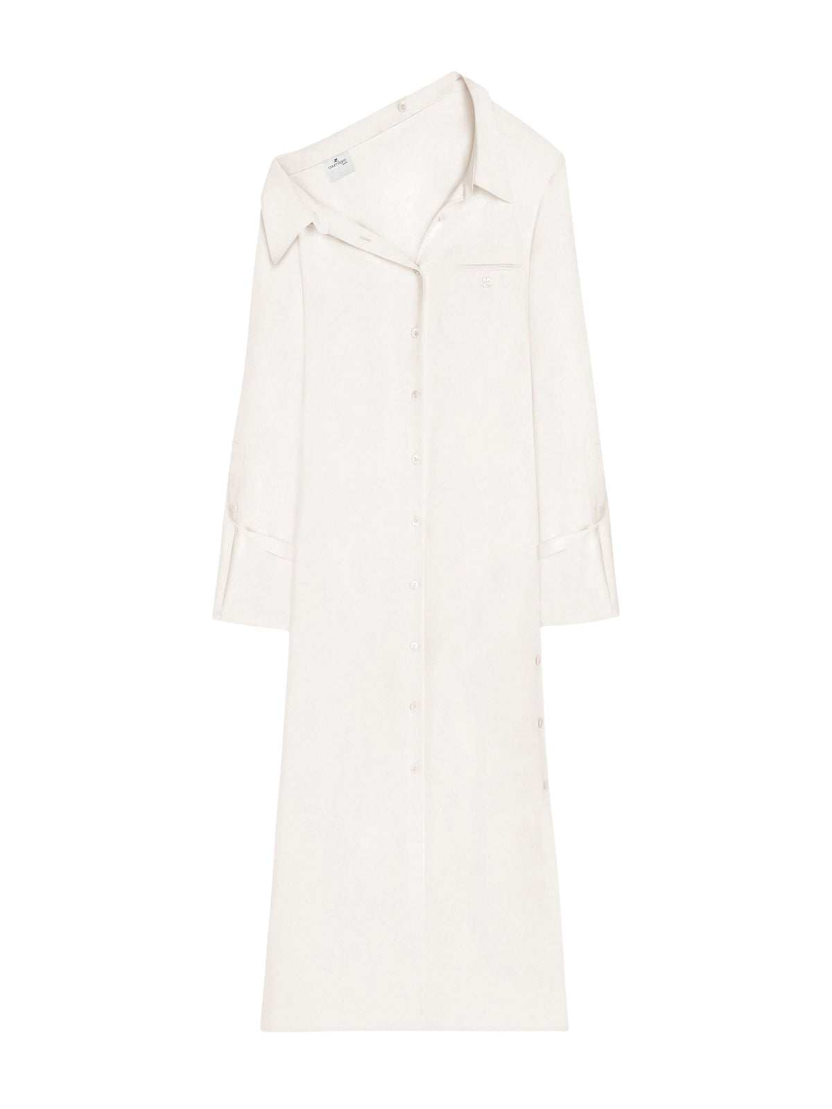 Robe chemise Modular en crêpe - Natural