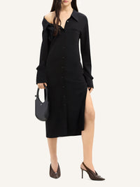 ROBE CHEMISE MODULAR EN CRÊPE