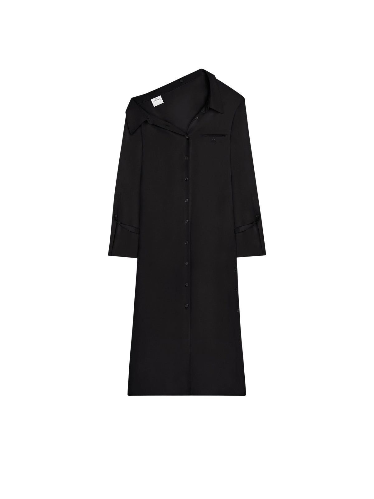 PRIX MARQUE : 250 / ROBE CHEMISE MODULAR EN CRÊPE