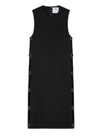 Robe midi multi-sangles en laine - Black