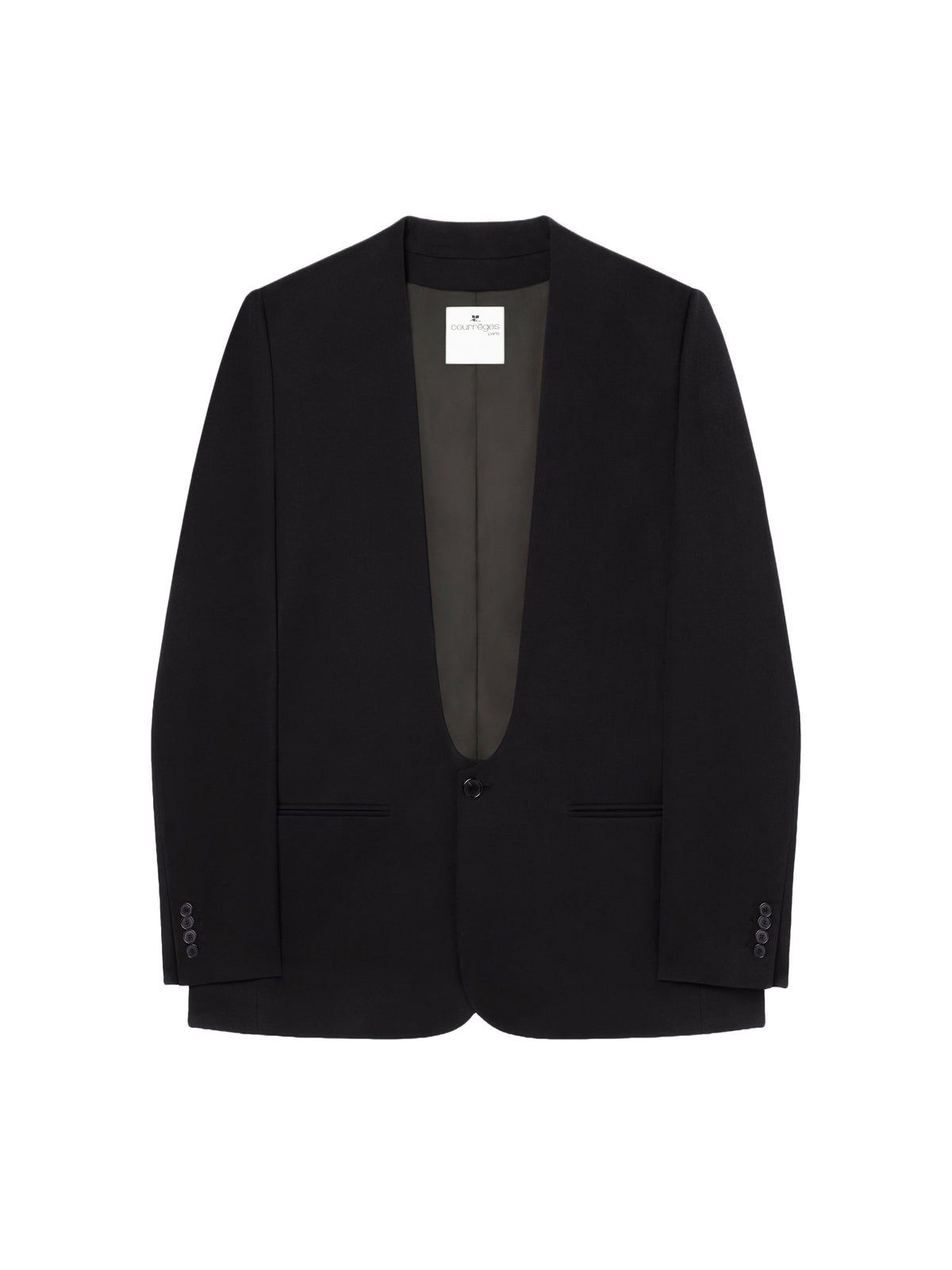 Veste tailleur Hyperbole en laine - Black