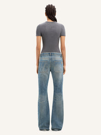 PREMIUM 28pcs NEW / PANTALON BOOTCUT 2 POCHES EN DENIM - Vintage Medium Blue