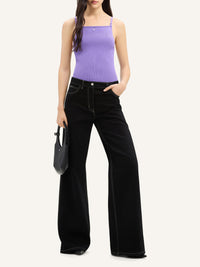 PRIX MARQUE : 120 / PANTALON BAGGY HAMMER EN DENIM SURPIQUÉ