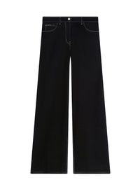 Pantalon baggy Hammer en denim surpiqué - Black & White