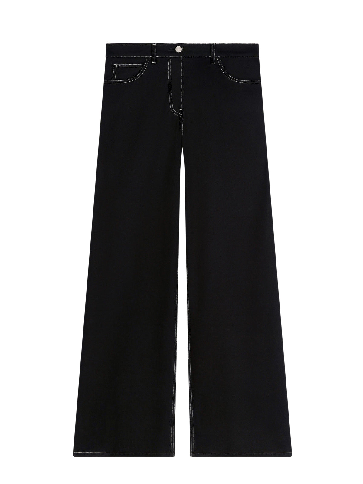 PRIX MARQUE : 120 / PANTALON BAGGY HAMMER EN DENIM SURPIQUÉ