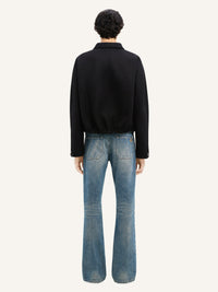 PREMIUM 2pcs NEW / PANTALON BOOTCUT 5 POCHES EN DENIM