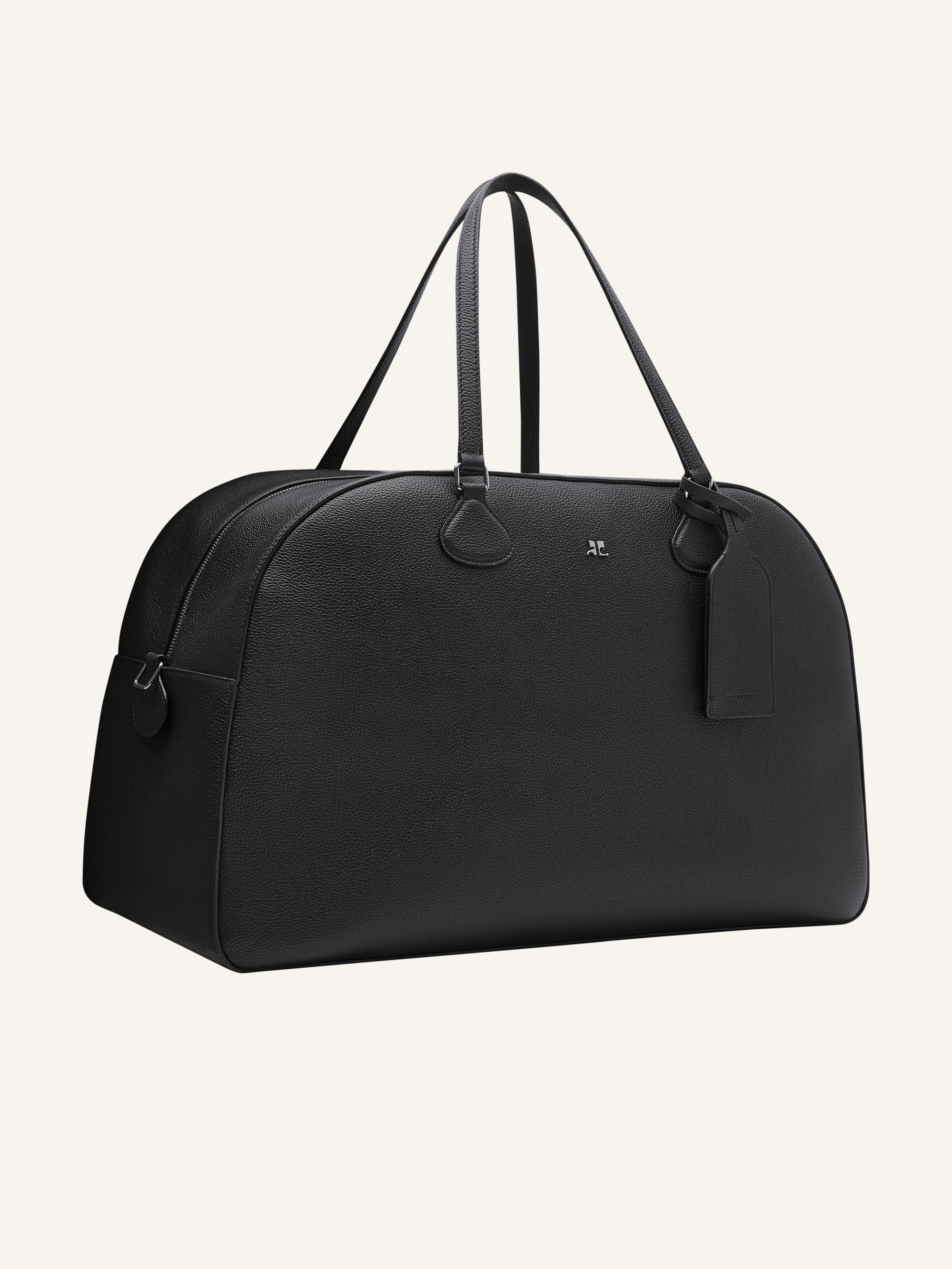 PREMIUM 21pcs NEW / SAC WEEKENDER EN CUIR GRAINÉ - Black