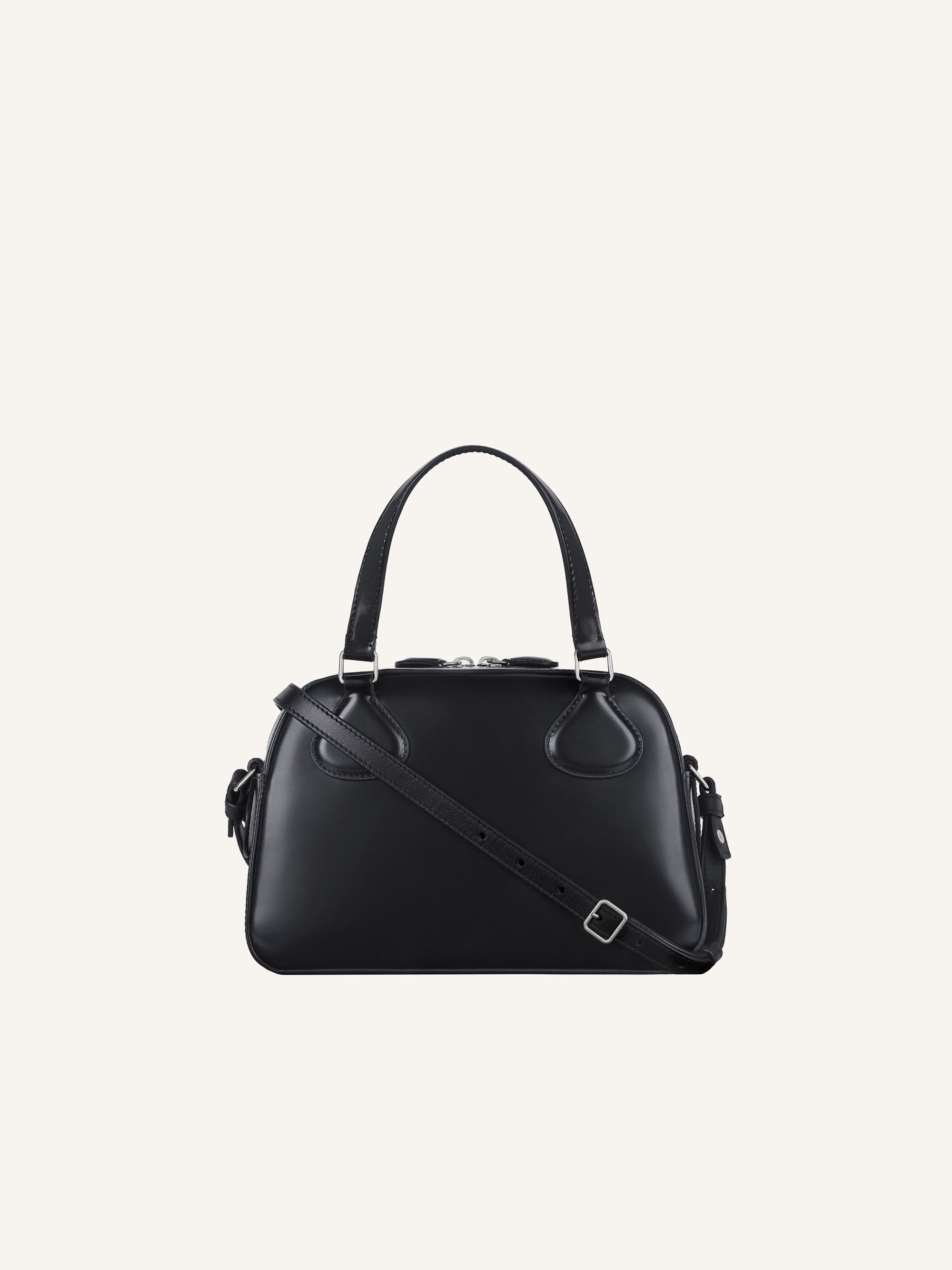 PREMIUM 17pcs NEW / SAC BOWLING AC EN CUIR GLACÉ - Black