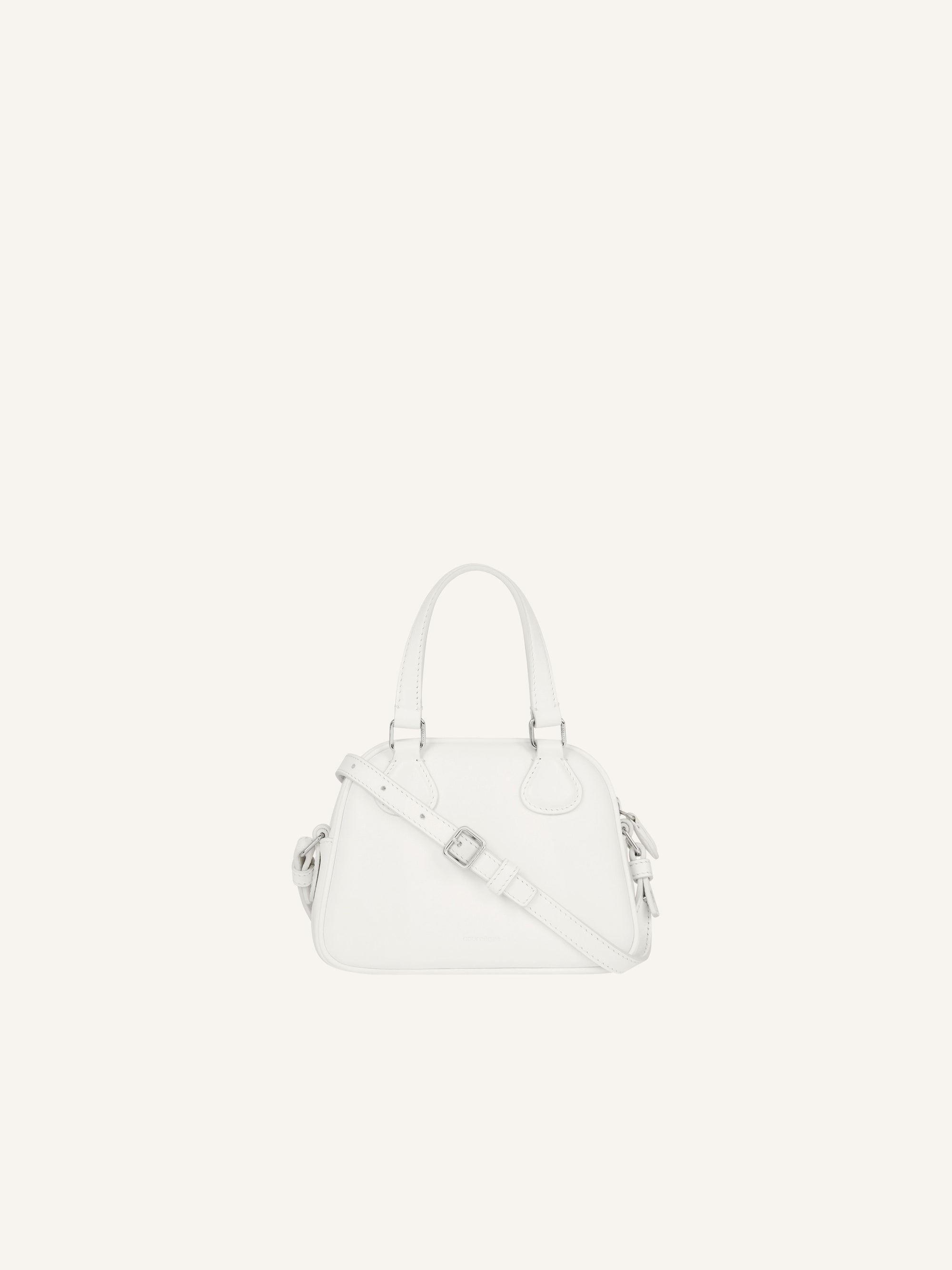 PREMIUM 15pcs NEW / MINI SAC BOWLING AC EN CUIR LISSE - Heritage white