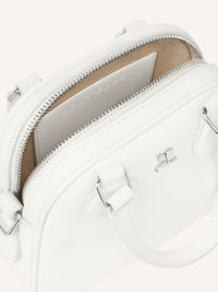 PREMIUM 15pcs NEW / MINI SAC BOWLING AC EN CUIR LISSE - Heritage white
