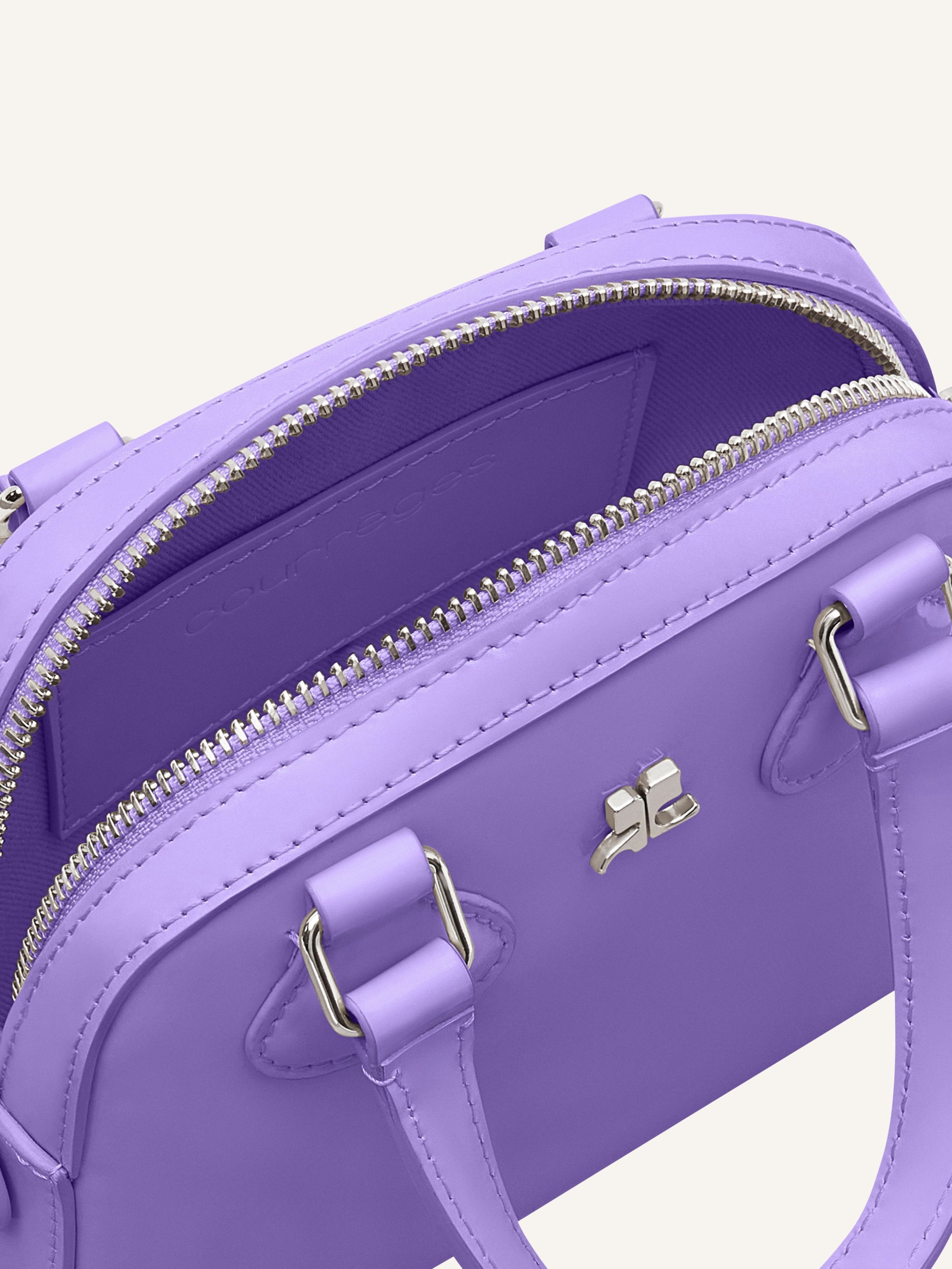 PREMIUM 18pcs NEW / MINI SAC BOWLING AC EN CUIR LISSE - Pure Purple