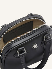 PREMIUM 33pcs NEW / MINI SAC BOWLING AC EN CUIR LISSE - Black