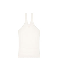 PREMIUM 60pcs NEW / DÉBARDEUR CÔTELÉ CROISÉ 90'S - Heritage white