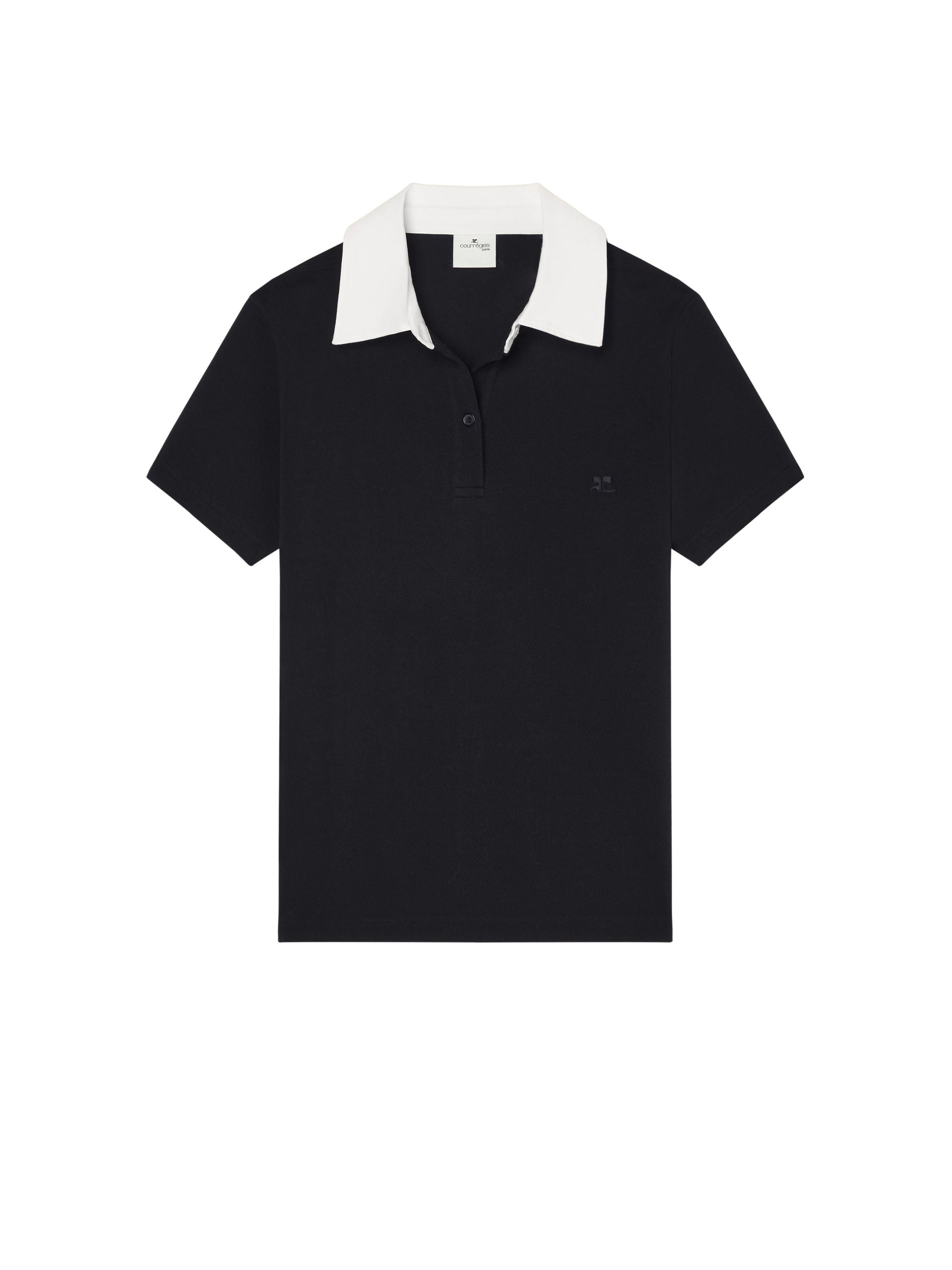 PREMIUM 12pcs NEW / POLO CONTRASTÉ EN COTON - Black & Heritage white