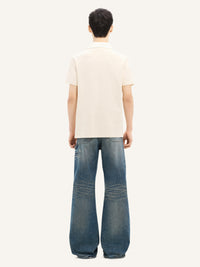 PREMIUM 59pcs NEW / POLO CONTRASTÉ EN COTON - Natural & Heritage White
