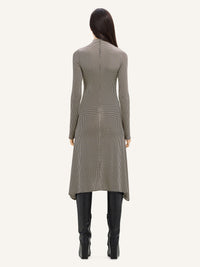 PREMIUM 3pcs NEW / ROBE MIDI VOLCANO EN JERSEY