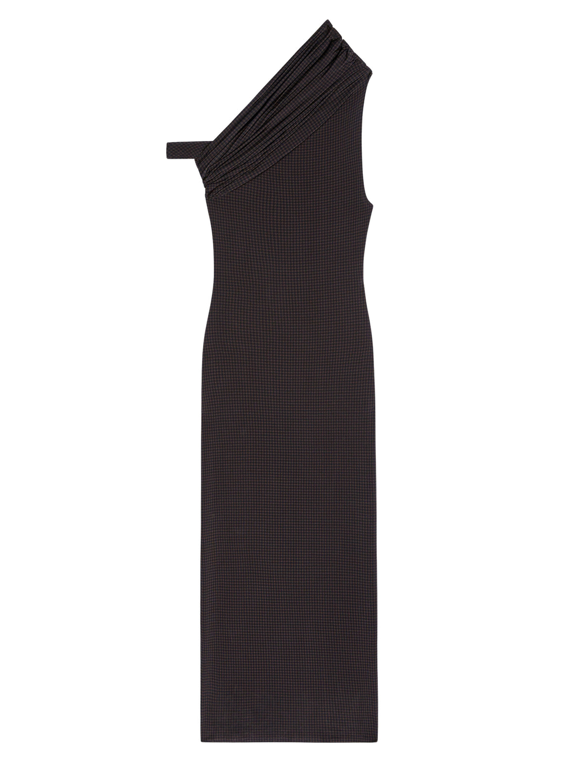 PRIX MARQUE : 250 / ROBE MIDI TWIST PIED-DE-POULE