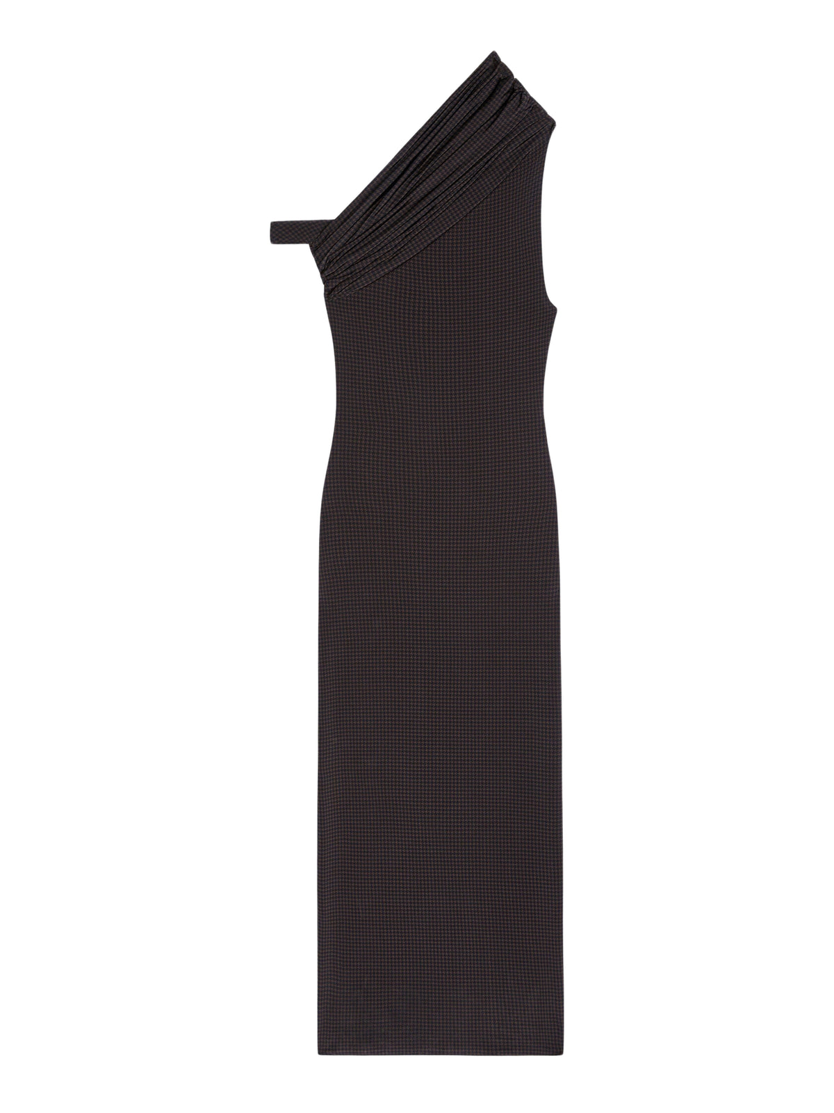 PRIX MARQUE : 250 / ROBE MIDI TWIST PIED-DE-POULE