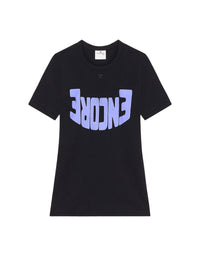 T-shirt contrasté Encore - Black & Purple