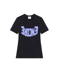 PREMIUM 35pcs NEW / T-SHIRT CONTRASTE ENCORE - Black & Purple