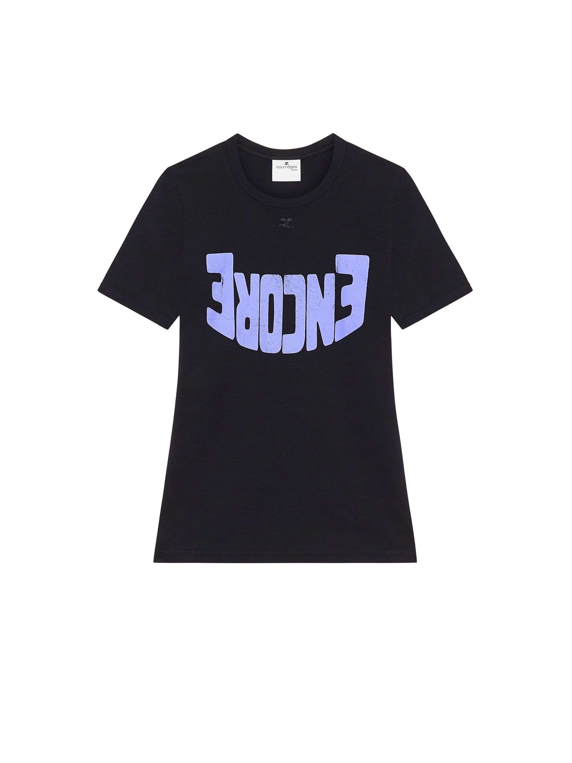 PREMIUM 35pcs NEW / T-SHIRT CONTRASTE ENCORE - Black & Purple
