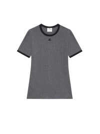 PREMIUM 234pcs NEW / T-SHIRT CONTRASTE SIGNATURE - Dark Heather Grey & Black