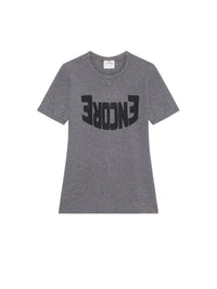 PREMIUM 41pcs NEW / T-SHIRT CONTRASTE ENCORE - Dark Heather Grey & Black