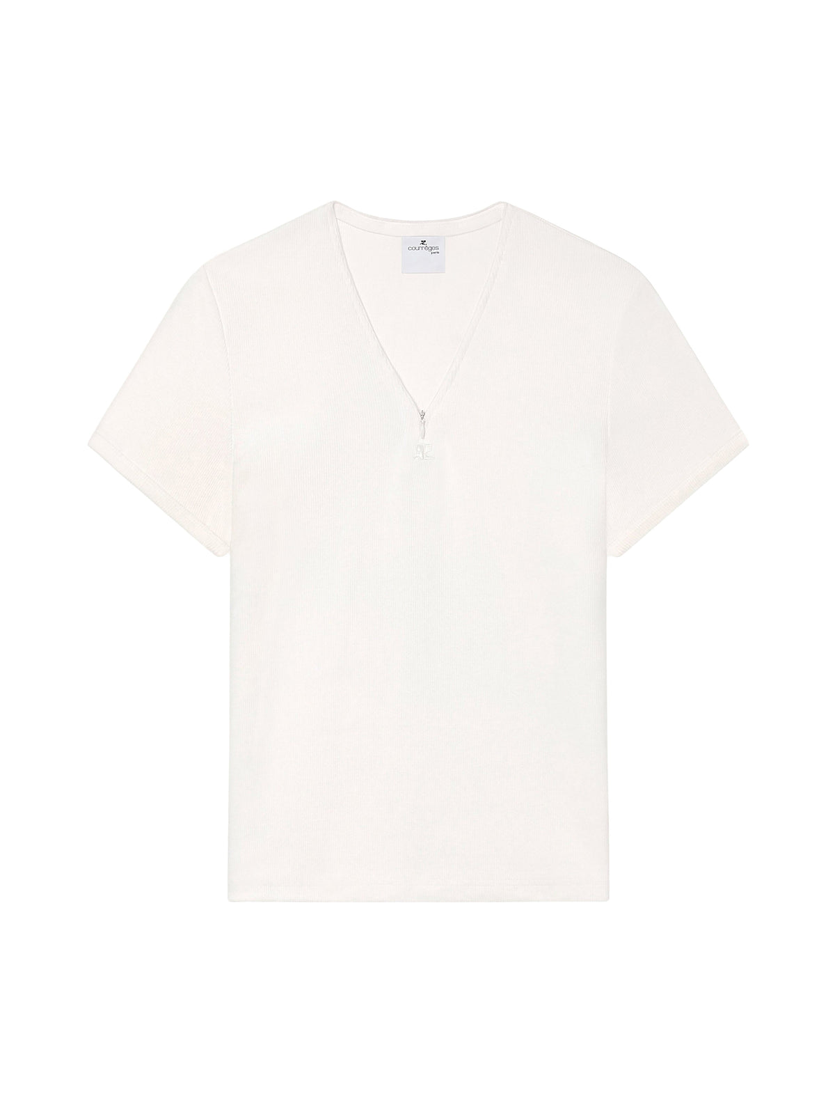 T-SHIRT CÔTELÉ ZIPPÉ 90'S